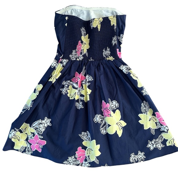 Lilly Pulitzer Strapless Floral Fit & Flare Dress | Size 4 - Picture 7 of 13